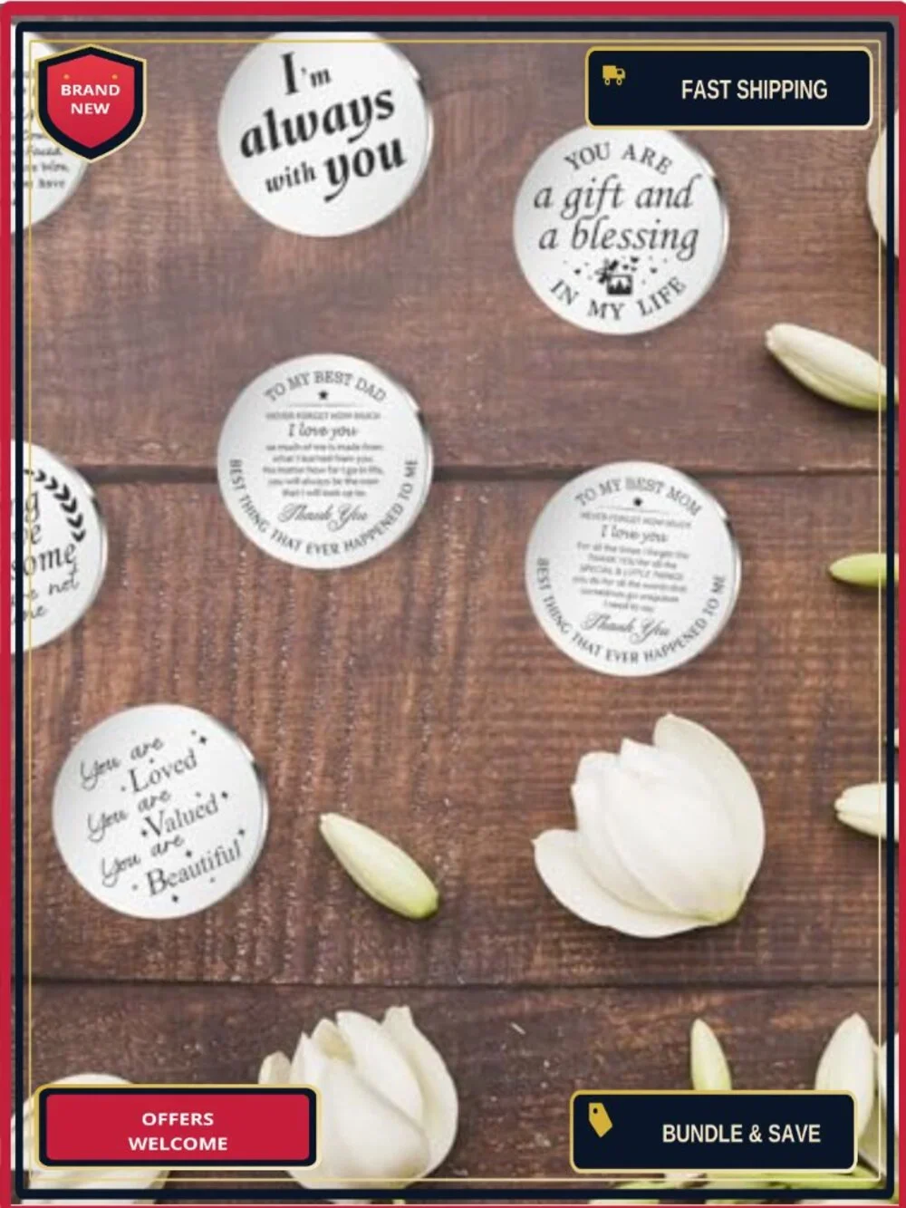 Pocket Hug Gift Set for Her Him – Thinking of You Encouragement Cards